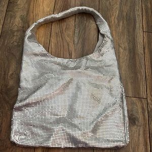 Urban Outfitters flashing, sparkling, shimmering silver purse